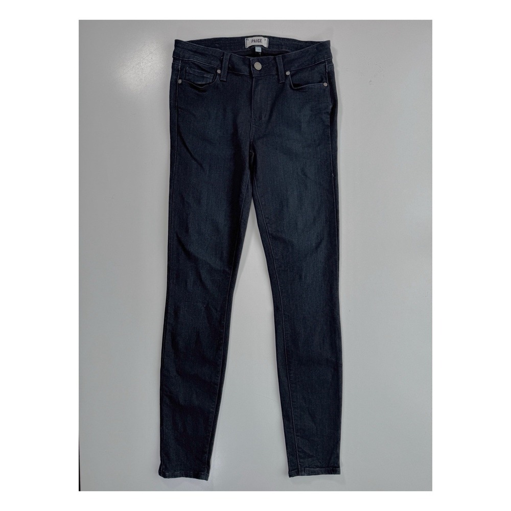 PAIGE Verdugo Ultra Skinny Stretch Denim Jeans Womens 28x30 Black Super Stretch